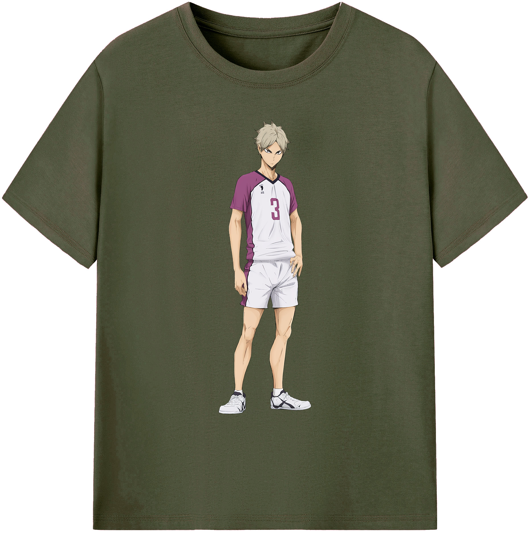 （画像用） ハイキュー!! Haikyu!! 綿100％ メンズ半袖Tシャツ｜肌触りやわらか＆通気性